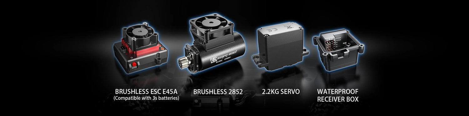 Image de bannière illustrant une voiture télécommandée tout-terrain pour la version desktop