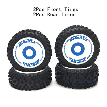1/12 1/14 RC Off-Road Car Front Rear Tires Skidproof Rubber Tyres for Wltoys 144001 144010 124016 124017 124010 ZD Racing BX12 Bigtoysworld.com