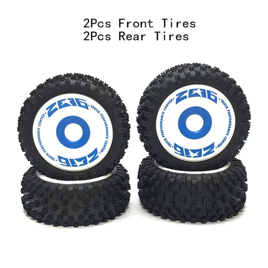 1/12 1/14 RC Off-Road Car Front Rear Tires Skidproof Rubber Tyres for Wltoys 144001 144010 124016 124017 124010 ZD Racing BX12 Bigtoysworld.com