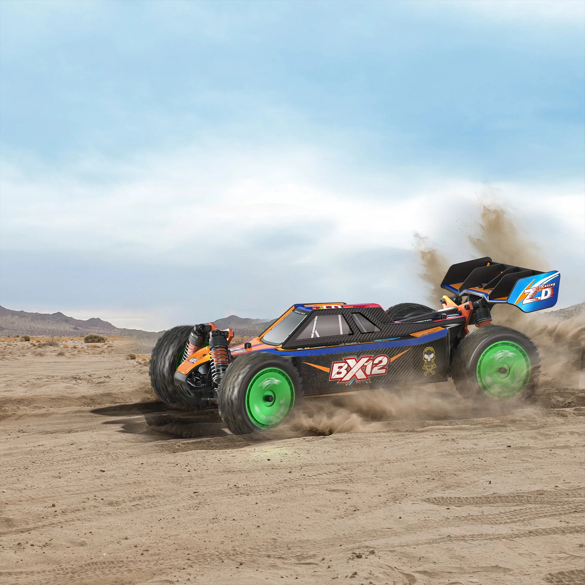 1/12 1/14 RC Off-Road Car Front Rear Tires Skidproof Rubber Tyres for Wltoys 144001 144010 124016 124017 124010 ZD Racing BX12 Bigtoysworld.com