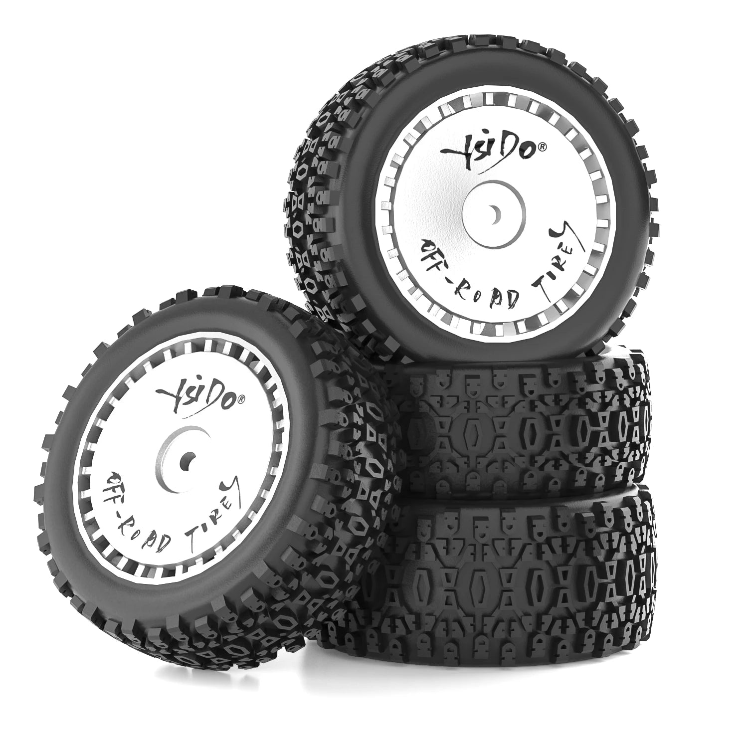 1/12 1/14 RC Off-Road Car Front Rear Tires Skidproof Rubber Tyres for Wltoys 144001 144010 124016 124017 124010 ZD Racing BX12 Bigtoysworld.com