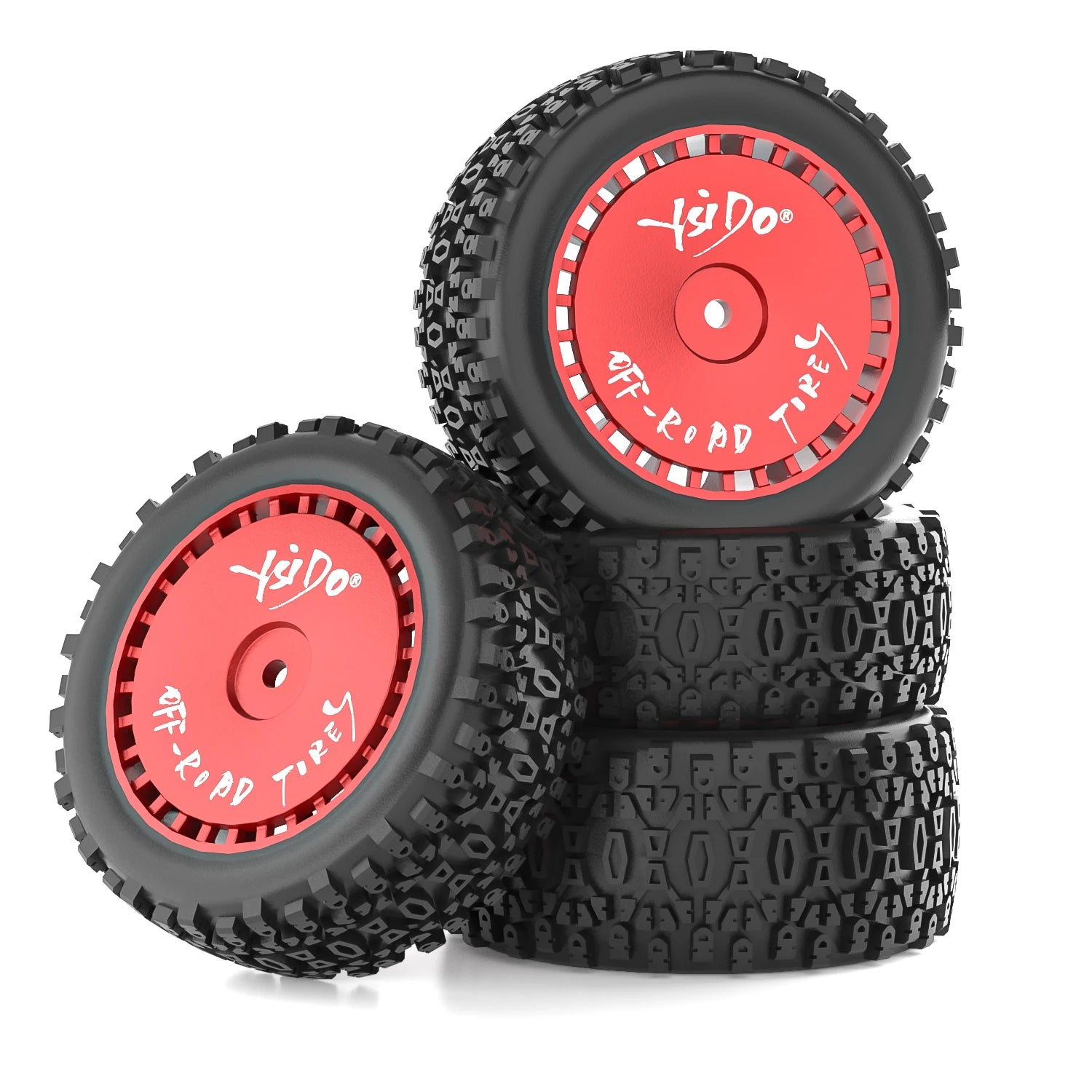 1/12 1/14 RC Off-Road Car Front Rear Tires Skidproof Rubber Tyres for Wltoys 144001 144010 124016 124017 124010 ZD Racing BX12 Bigtoysworld.com