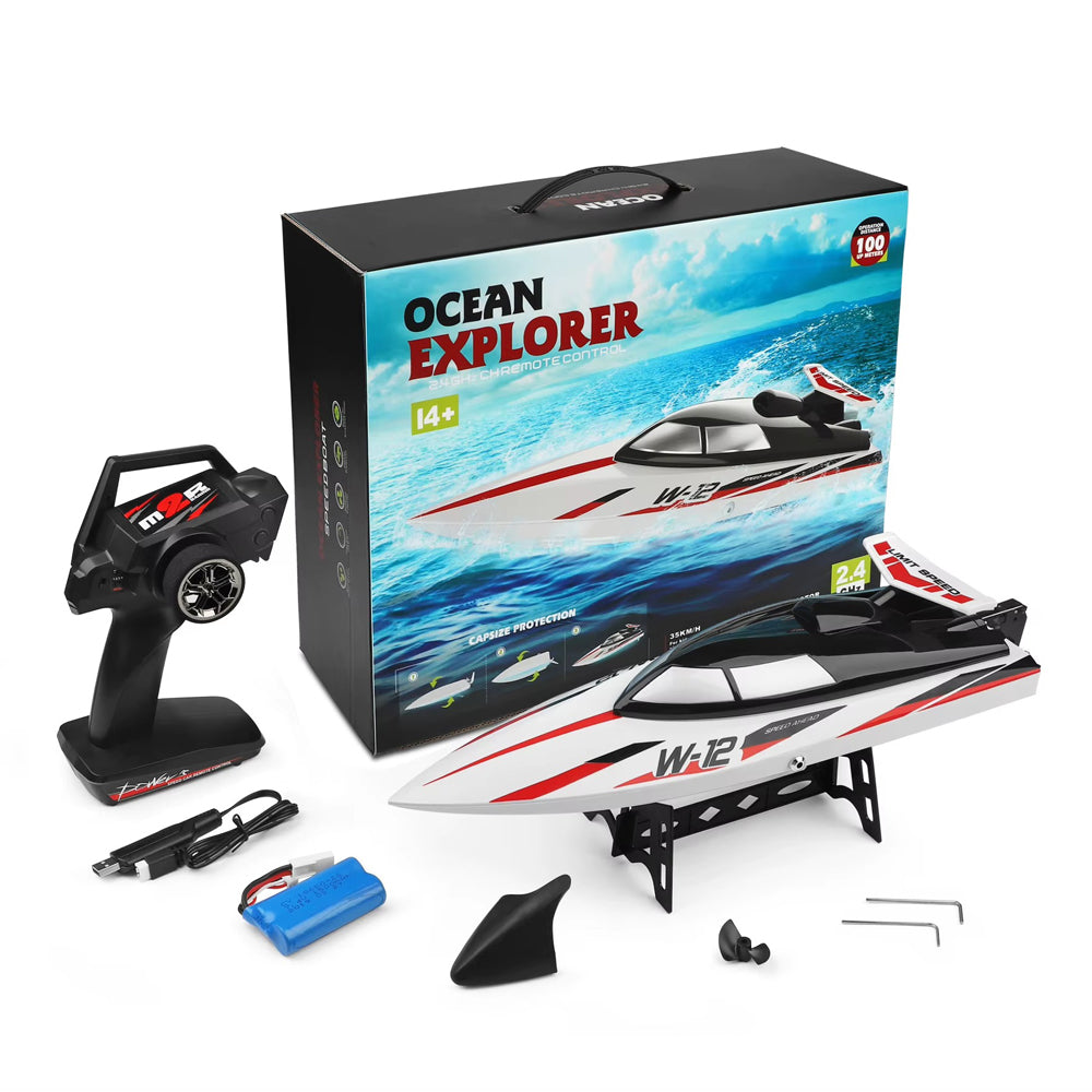 AquaRaptor 912 – Bateau Télécommandé Débutant Rapide 35 km/h Bigtoysworld.com