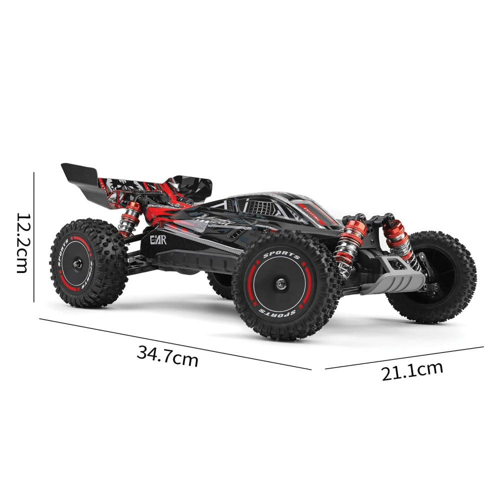 Buggy Télécommandé Tout Terrain  | Wltoys 1:12 Storm Black V8 voiture telecommandee Bigtoysworld.com