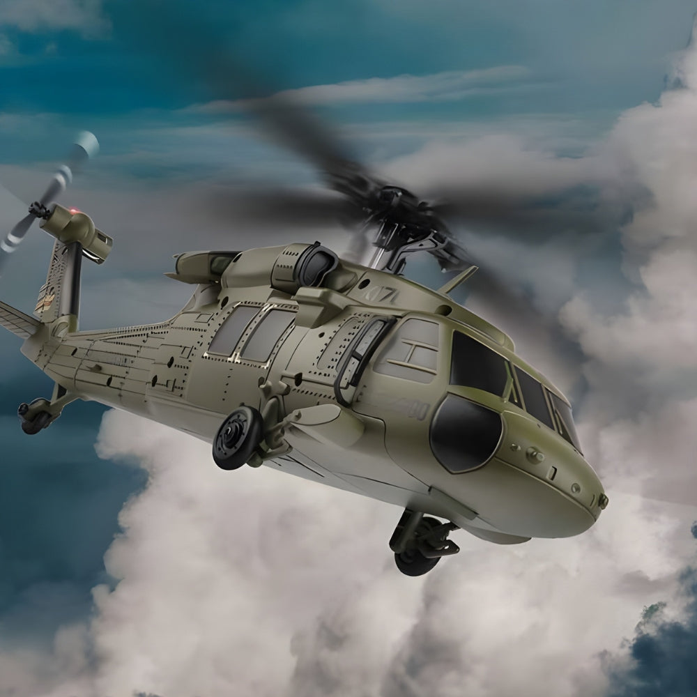 Hélicoptère RC Militaire - BlackHawk K170 | Brushless Hélicoptère télécommandé Bigtoysworld.com