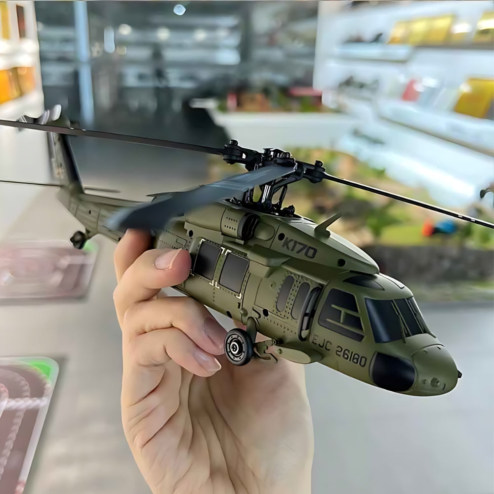 Hélicoptère RC Militaire - BlackHawk K170 | Brushless Hélicoptère télécommandé Bigtoysworld.com