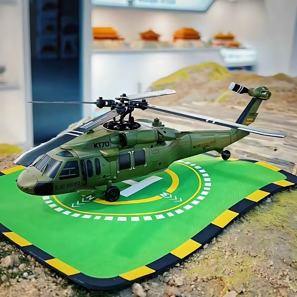 Hélicoptère RC Militaire - BlackHawk K170 | Brushless Hélicoptère télécommandé Bigtoysworld.com