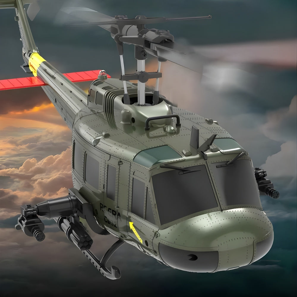 Hélicoptère RC UH-1 Huey C032 | Le Plus Stable pour Débuter (6CH) Hélicoptère télécommandé Bigtoysworld.com