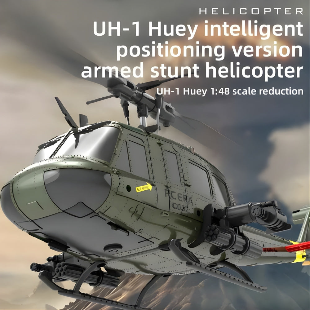 Hélicoptère RC UH-1 Huey C032 | Le Plus Stable pour Débuter (6CH) Hélicoptère télécommandé Bigtoysworld.com