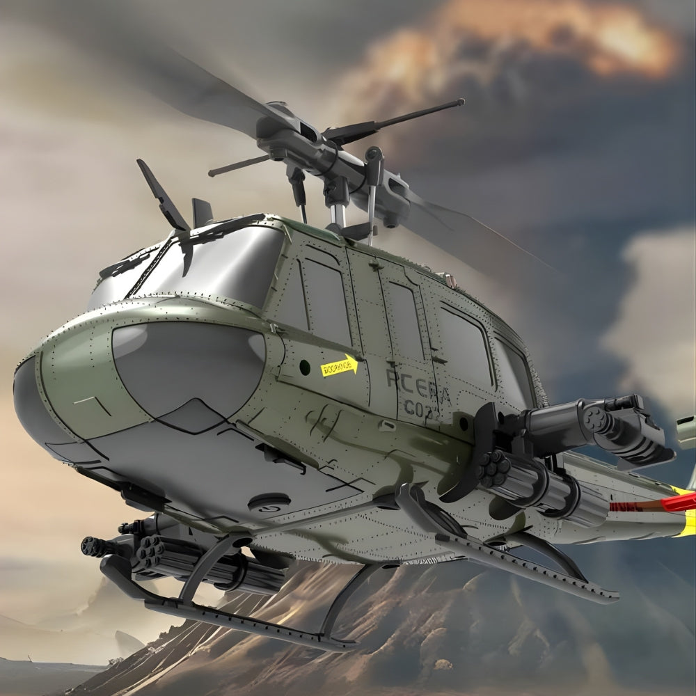 Hélicoptère RC UH-1 Huey C032 | Le Plus Stable pour Débuter (6CH) Hélicoptère télécommandé Bigtoysworld.com