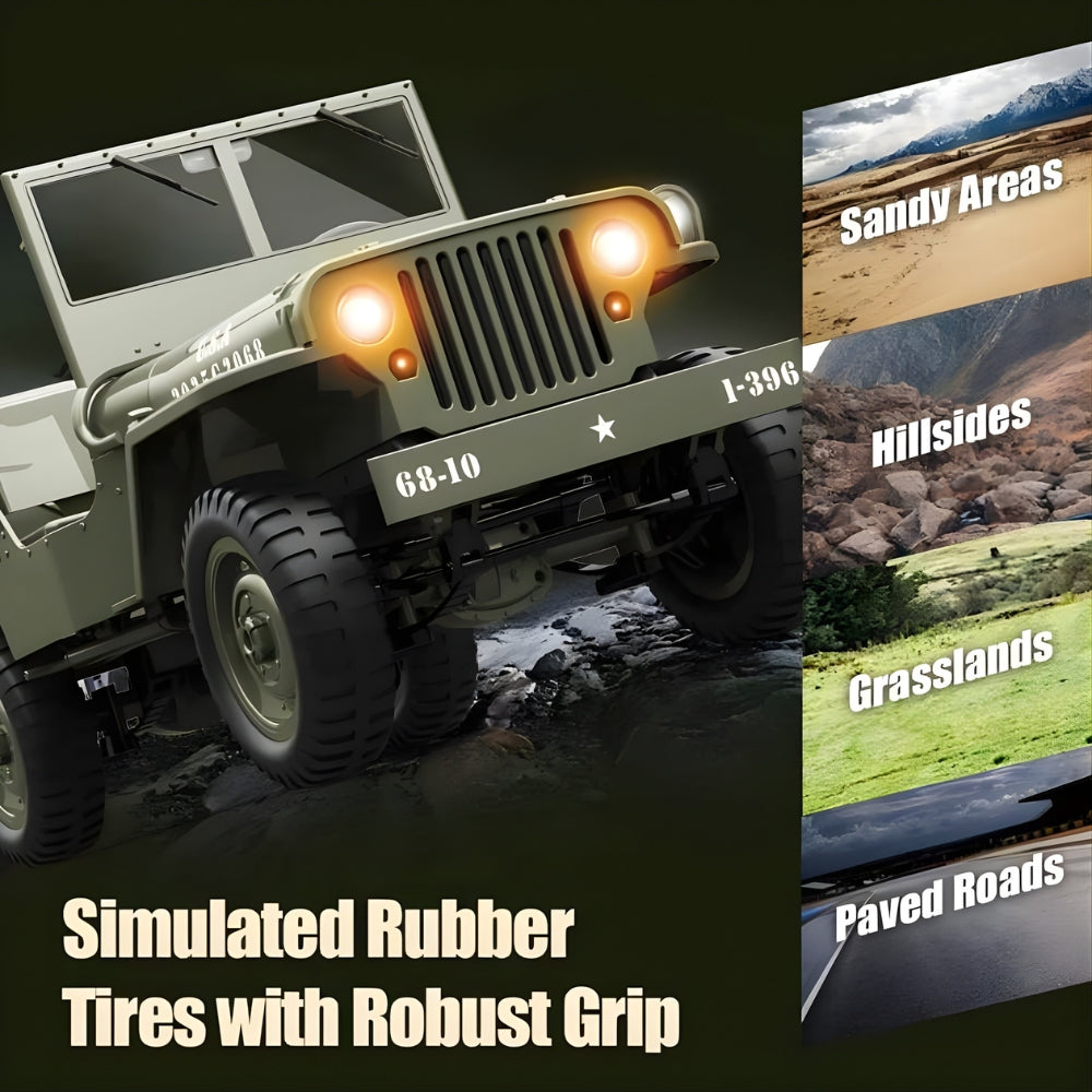 RC Crawler The Veteran | Military Jeep G.I. Joe 1/10
