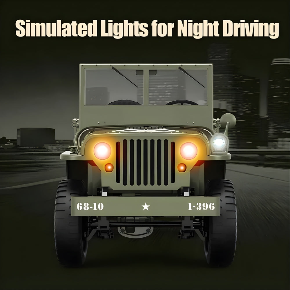 Jeep Télécommandée Militaire C8815 | Échelle 1/10 voiture télécommandée militaire Bigtoysworld.com