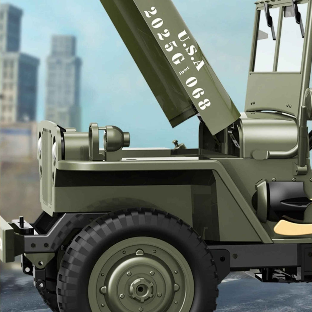 Jeep Télécommandée Militaire C8815 | Échelle 1/10 voiture télécommandée militaire Bigtoysworld.com