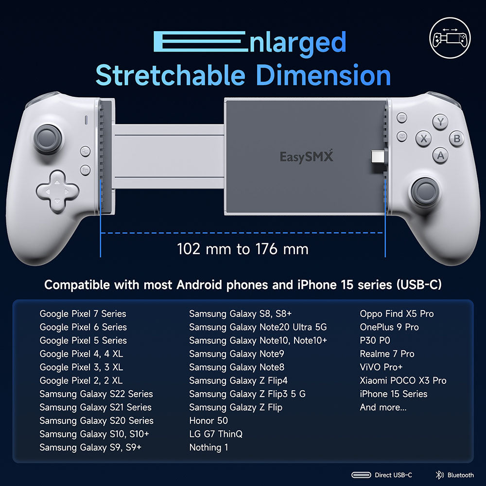 Manette USB-C pour Android, iPhone et Cloud Gaming Bigtoysworld.com