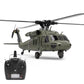 Wltoys K170 Remote Control Black Hawk Helicopter Uh-60l 4-Channel Brushless Gyroscope And Led Light Aircraft Toy Gifts Hélicoptère télécommandé Bigtoysworld.com