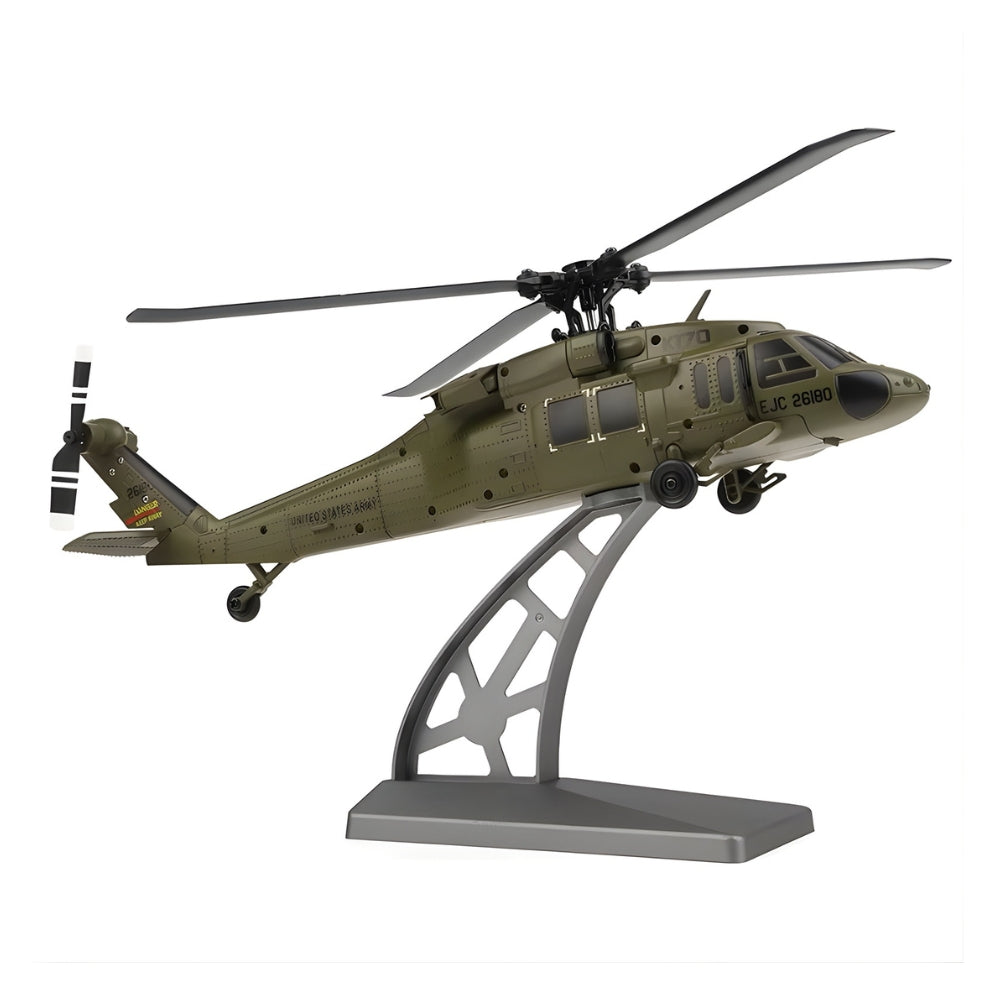 Wltoys K170 Remote Control Black Hawk Helicopter Uh-60l 4-Channel Brushless Gyroscope And Led Light Aircraft Toy Gifts Hélicoptère télécommandé Bigtoysworld.com